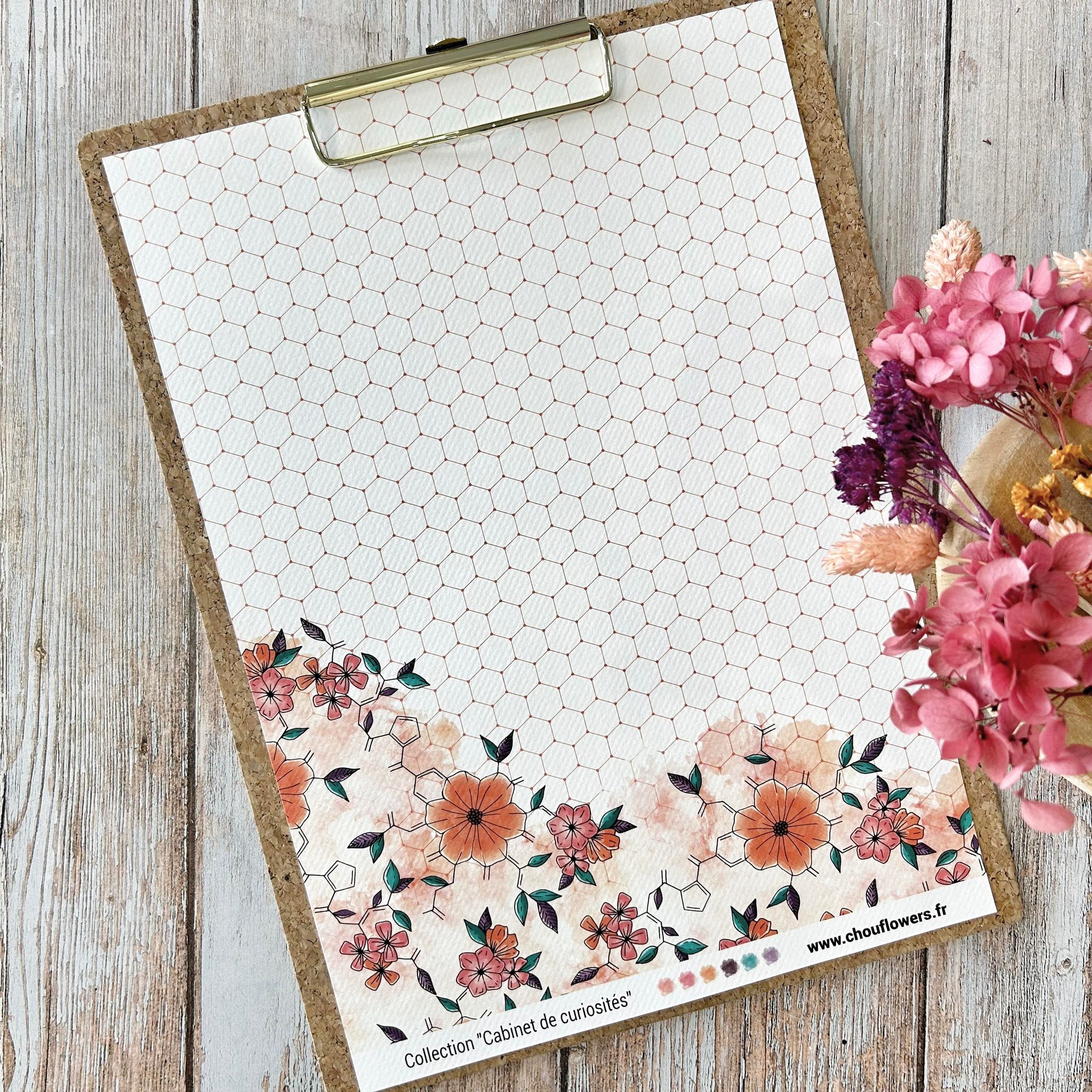 SET OF CARDS - CREATIVE PAPETERIE CABINET DE CURIOSITES - CAB133 - CHOU & FLOWERS