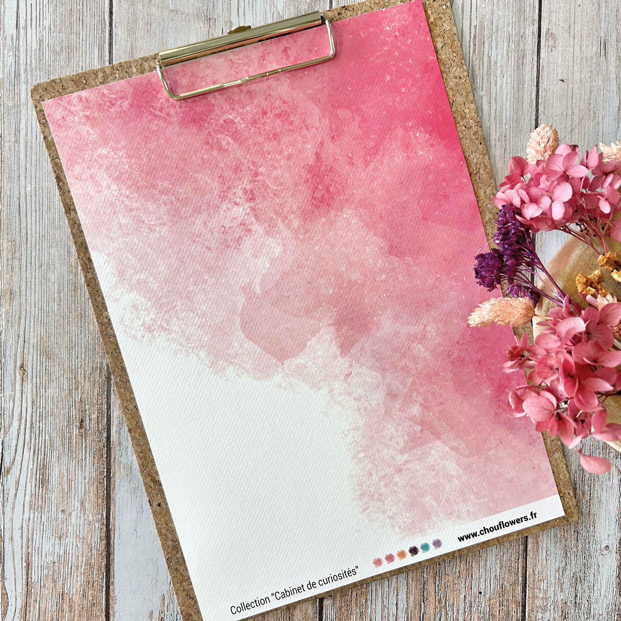 SET OF CARDS - CREATIVE PAPETERIE CABINET DE CURIOSITES - CAB133 - CHOU & FLOWERS