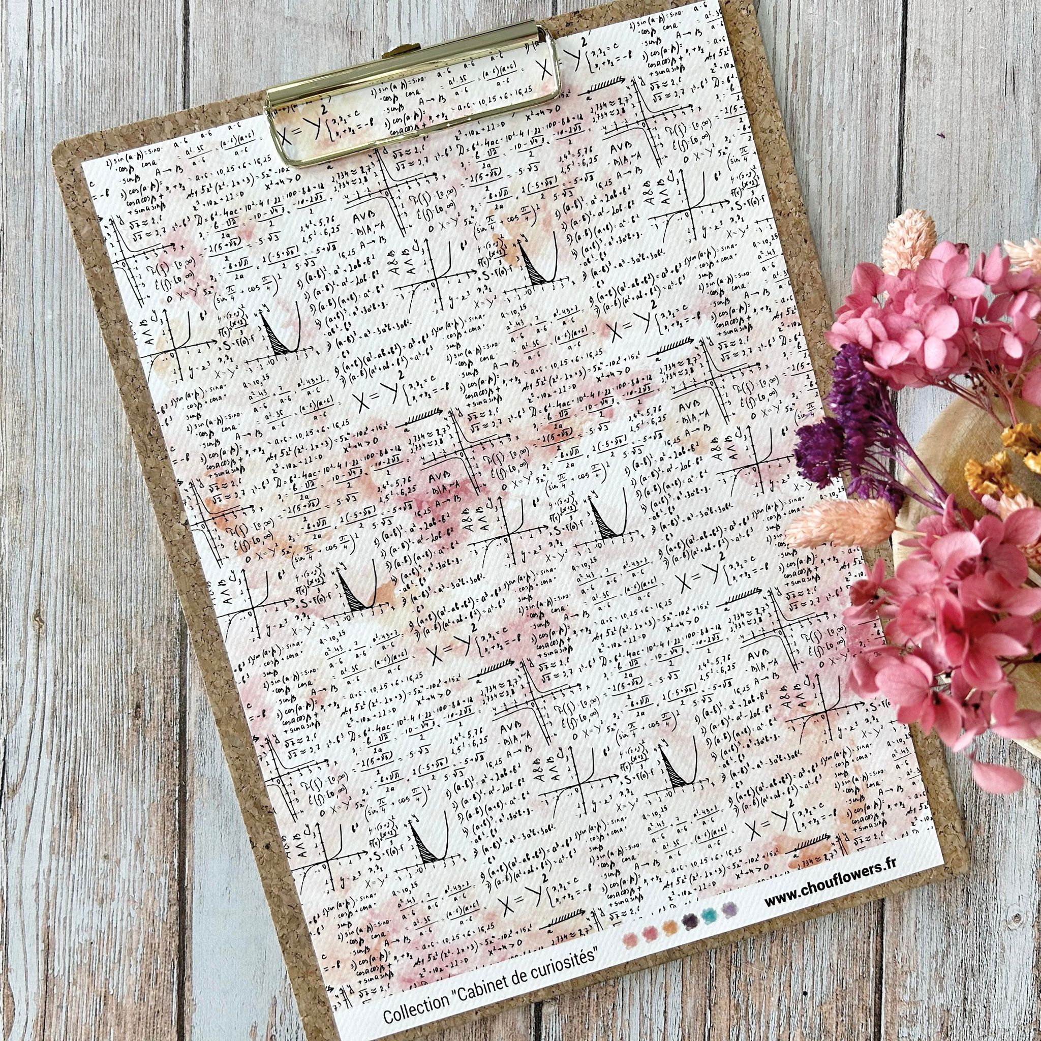 SET OF CARDS - CREATIVE PAPETERIE CABINET DE CURIOSITES - CAB133 - CHOU & FLOWERS