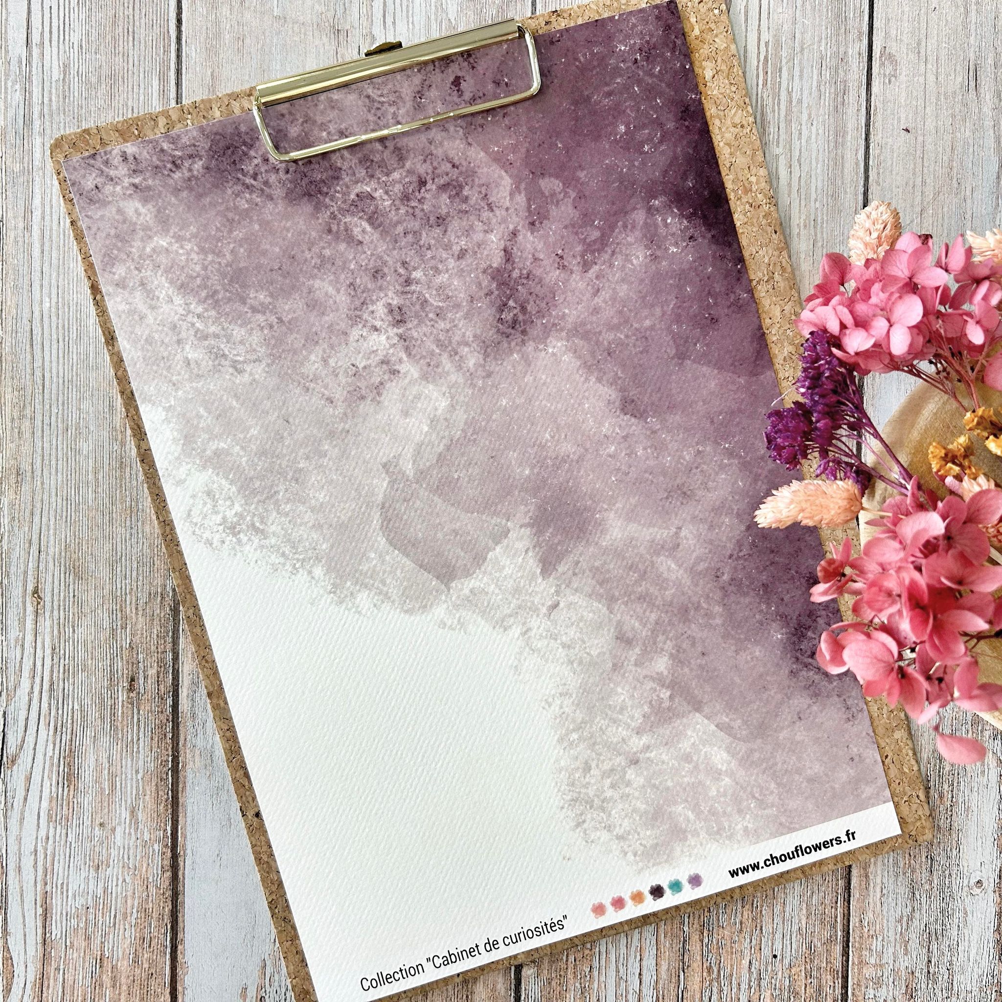 SET OF CARDS - CREATIVE PAPETERIE CABINET DE CURIOSITES - CAB133 - CHOU & FLOWERS