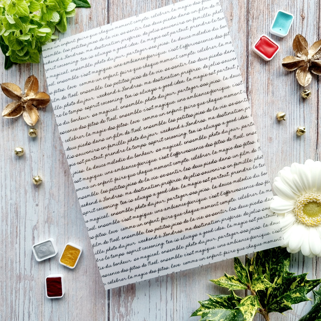 SET CARTE - CREATIVE  IT'S ALWAYS TEA TIME - AVE126 - CHOU & FLOWERS