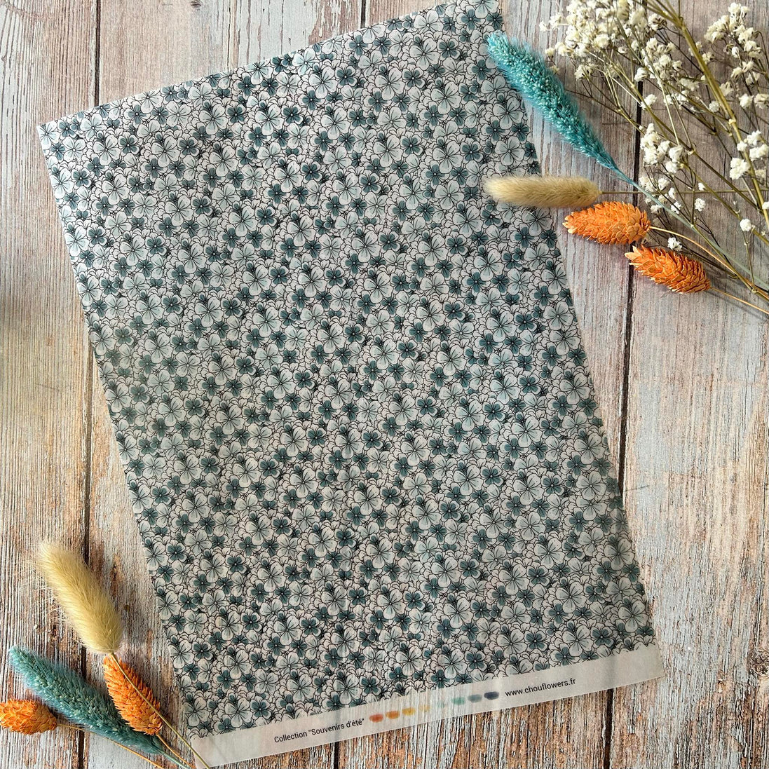 SET CARTE - CREATIVE SOUVENIRS D'ETE - BRE132 - CHOU & FLOWERS