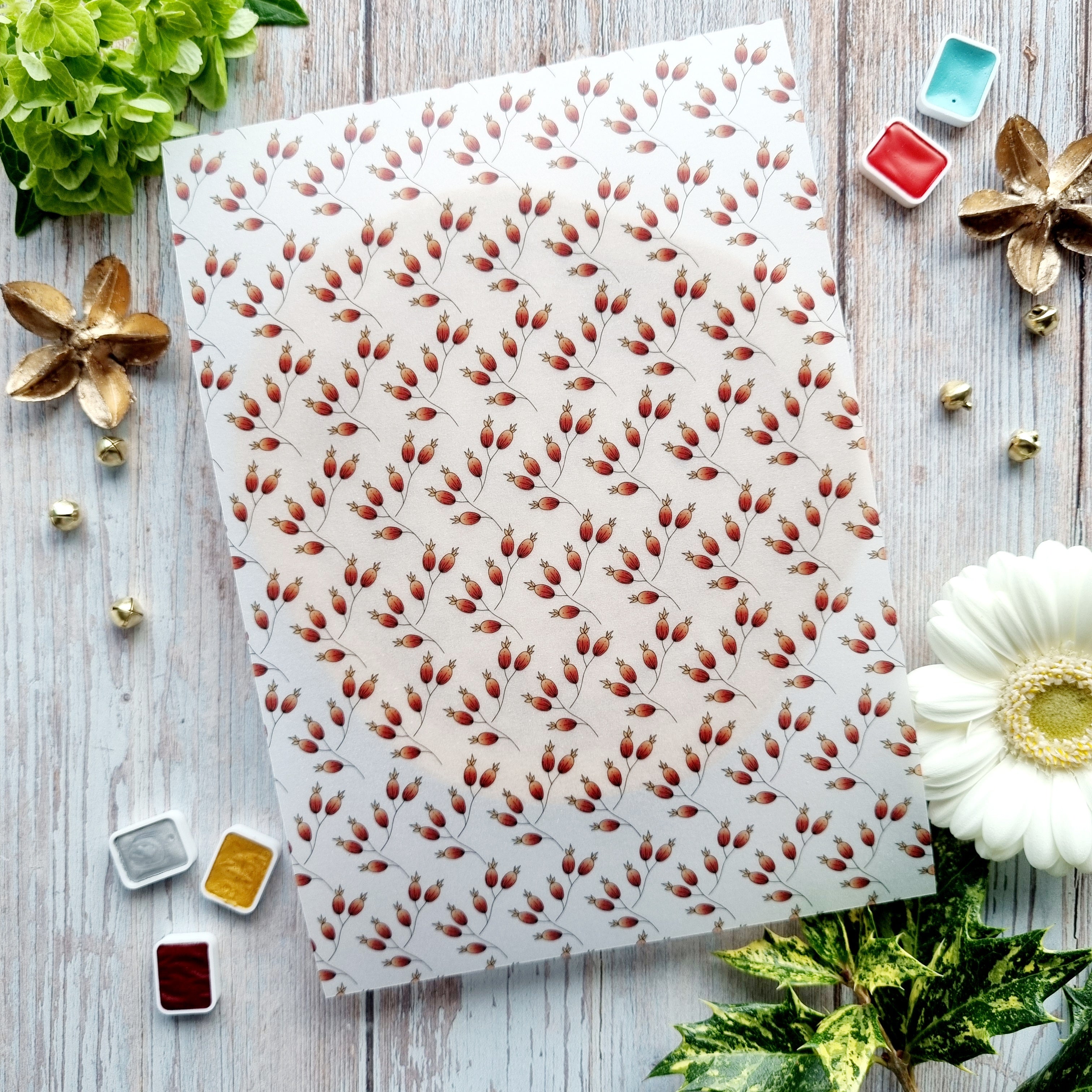 SET OF CARDS - CREATIVE IT'S ALWAYS TEA TIME - AVE126 - CHOU & FLOWERS