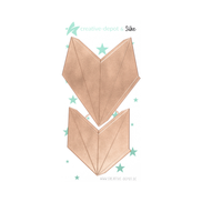 CD-Die-1495 Set Fustelle Faltstern - Nordstern - 35 cm CREATIVE DEPOT