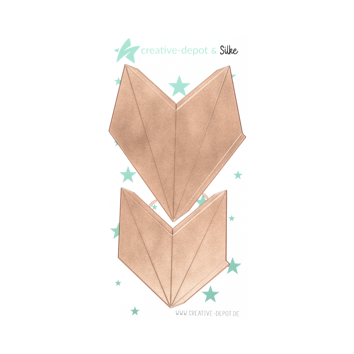 CD-Die-1495 Set Fustelle Faltstern - Nordstern - 35 cm CREATIVE DEPOT