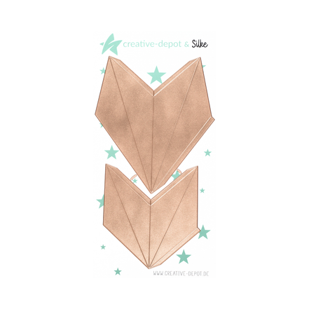 CD-Die-1495 Set Fustelle Faltstern - Nordstern - 35 cm CREATIVE DEPOT
