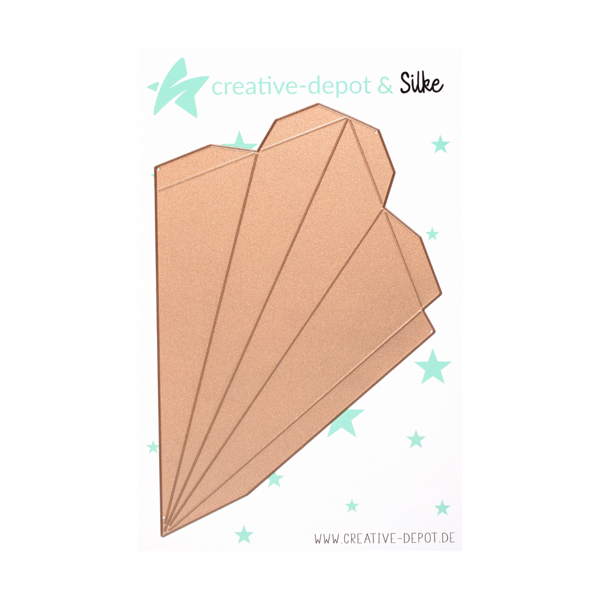 CD-Die-2330 Fustella Faltstern mit Innenstern - mittel - 39,5 cm CREATIVE DEPOT