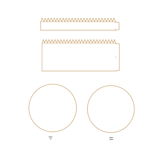 CD-Die-2940 Set Fustelle Tortenbox rund - mittel (scatola torta MEDIA)  CREATIVE DEPOT