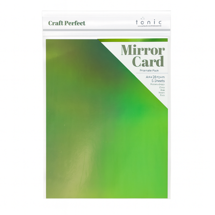 MIRROR CARD IRRIDESCENTE •Seafoam green - 9774E - Tonic Studio