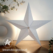 CD-Die-1459 Fustella Faltstern - 5 Zacken - Muster - 40 cm CREATIVE DEPOT