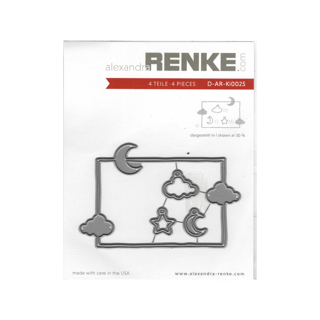 D-AR-KI0025 Set Fustelle 'FRAME WITH MOON ' - A.RENKE