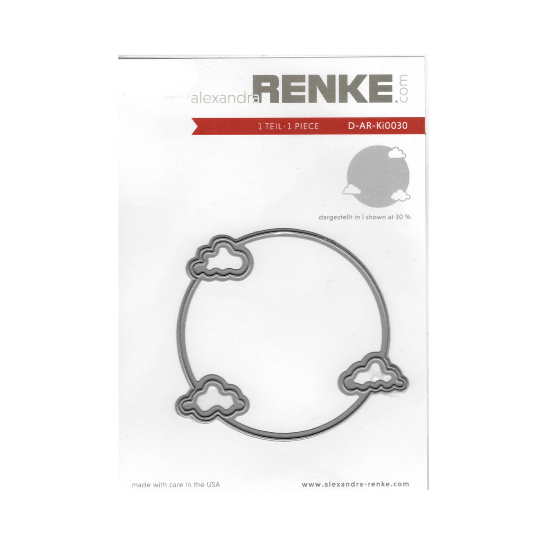 D-AR-KI0030 Set Fustelle 'FULL MOON WITH COUDS ' - A.RENKE