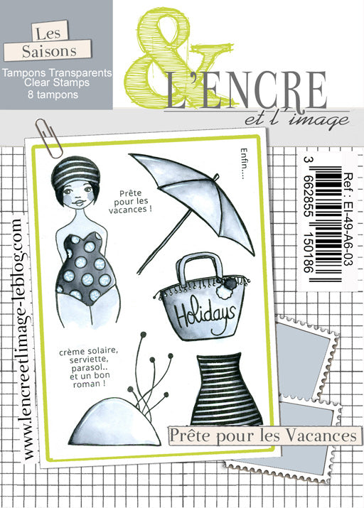 Set timbri Clear - Ready for Summer Vacation - L'Encre et l'Image