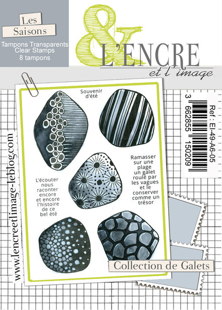 Clear stamp set - Pebble Collection - L'Encre et l'Image