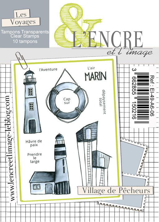Set timbri Clear - Fishing Village - L'Encre et l'Image