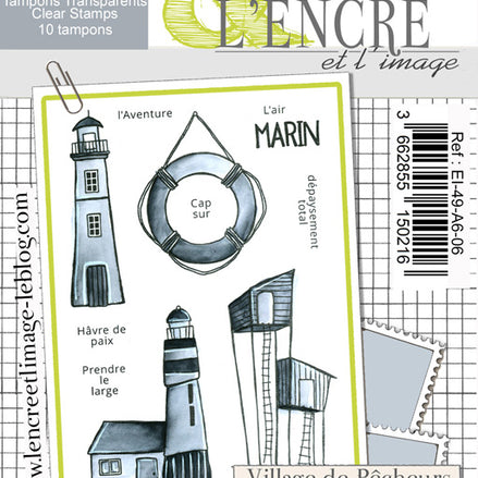 Set timbri Clear - Fishing Village - L'Encre et l'Image