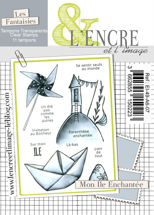 Set timbri Clear - My Enchanted Island - L'Encre et l'Image