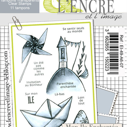Set timbri Clear - My Enchanted Island - L'Encre et l'Image