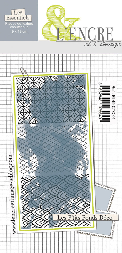 Rubber stamp sheet - Lil Deco Textures