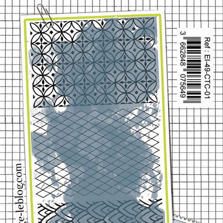 Rubber stamp sheet - Lil Deco Textures