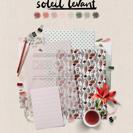CARD SET - SOLEIL LEVANT - SOL140 - CHOU &amp; FLOWERS