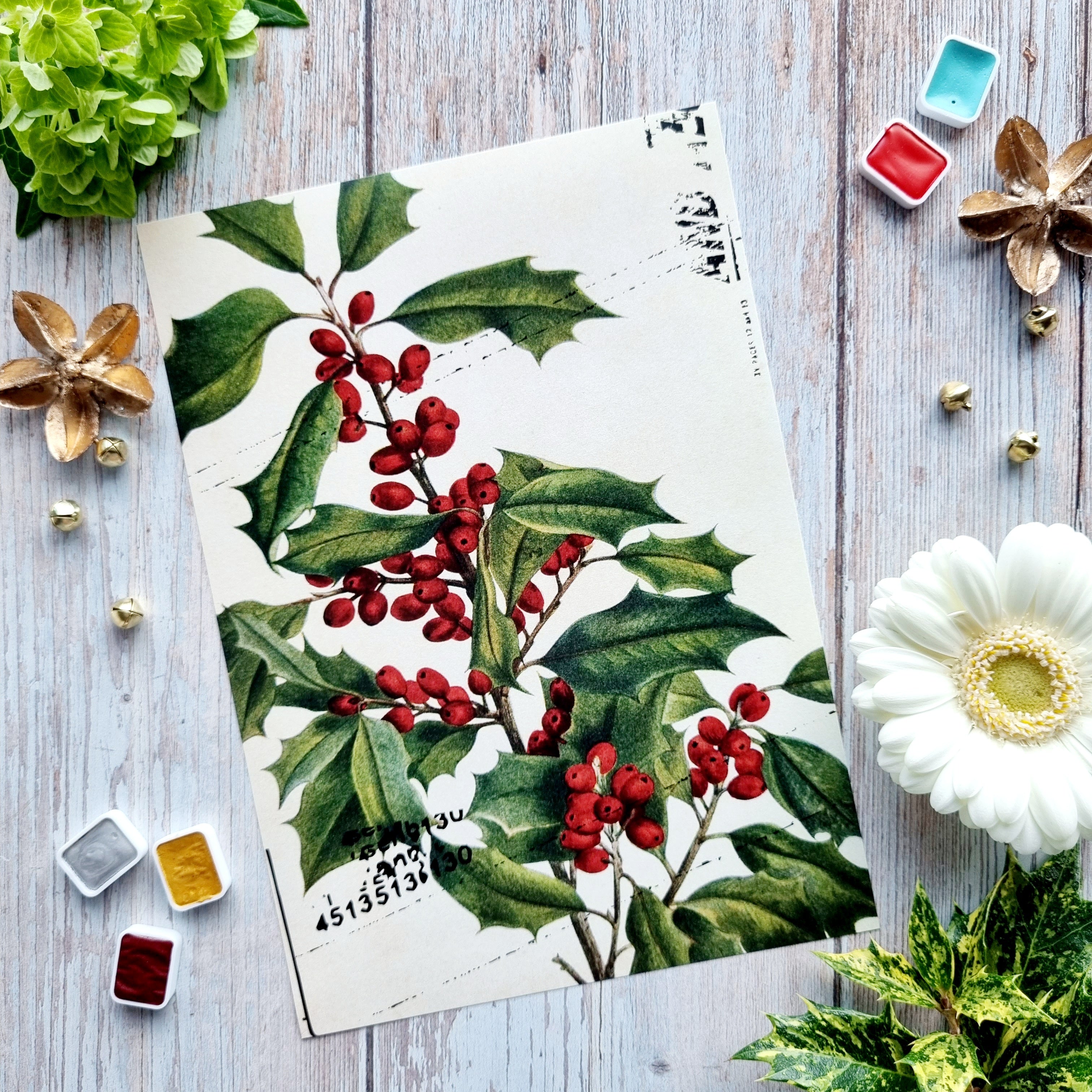SET OF CARDS - JUNK IT'S ALWAYS TEA TIME - AVE127 - CHOU & FLOWERS