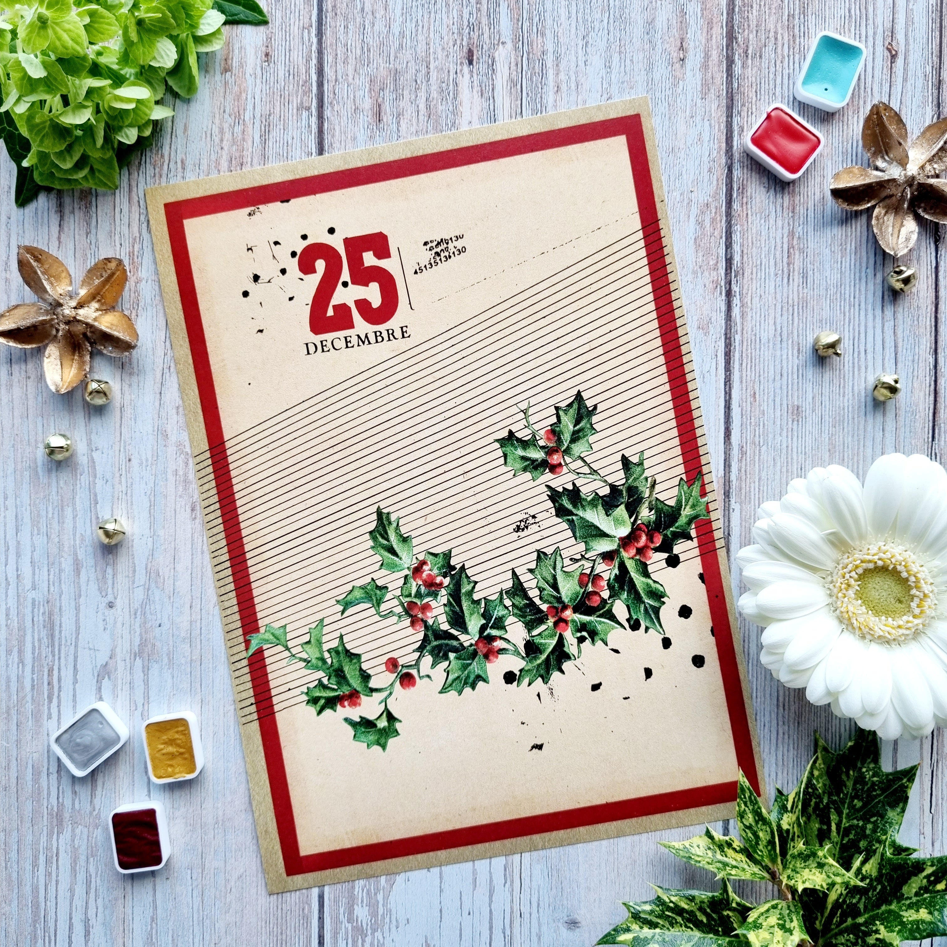 SET OF CARDS - JUNK IT'S ALWAYS TEA TIME - AVE127 - CHOU & FLOWERS