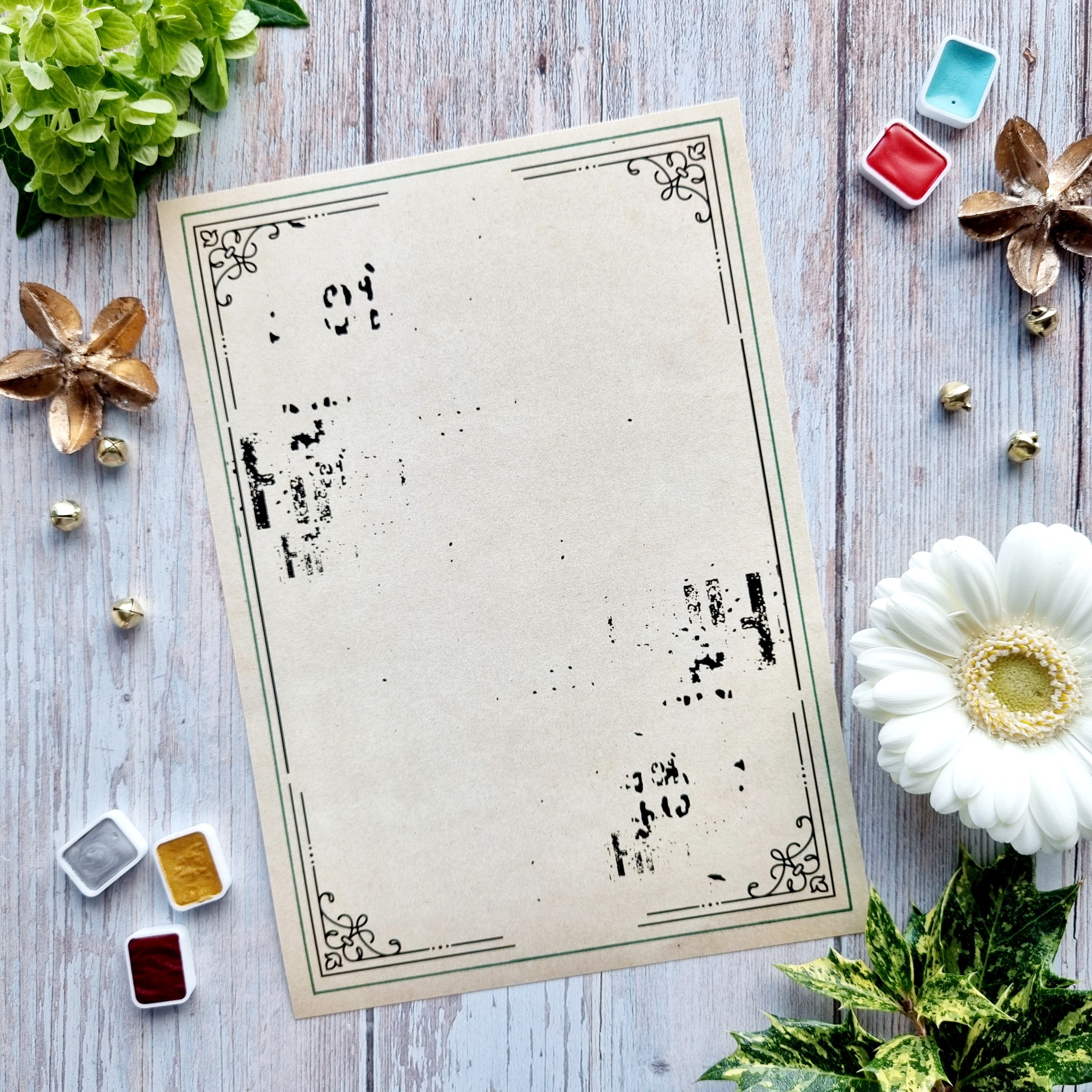 SET OF CARDS - JUNK IT'S ALWAYS TEA TIME - AVE127 - CHOU & FLOWERS