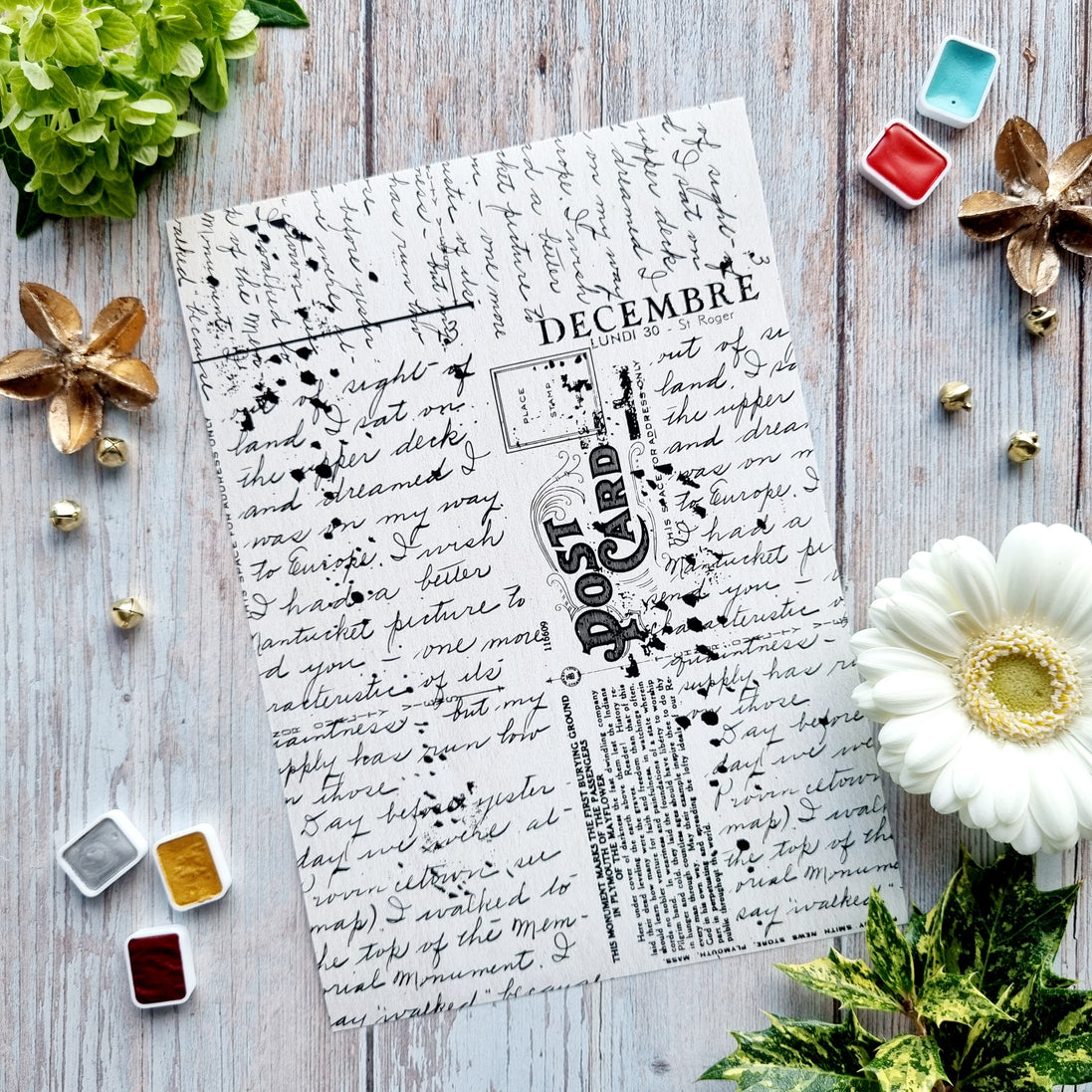 SET CARTE - JUNK  IT'S ALWAYS TEA TIME - AVE127 - CHOU & FLOWERS