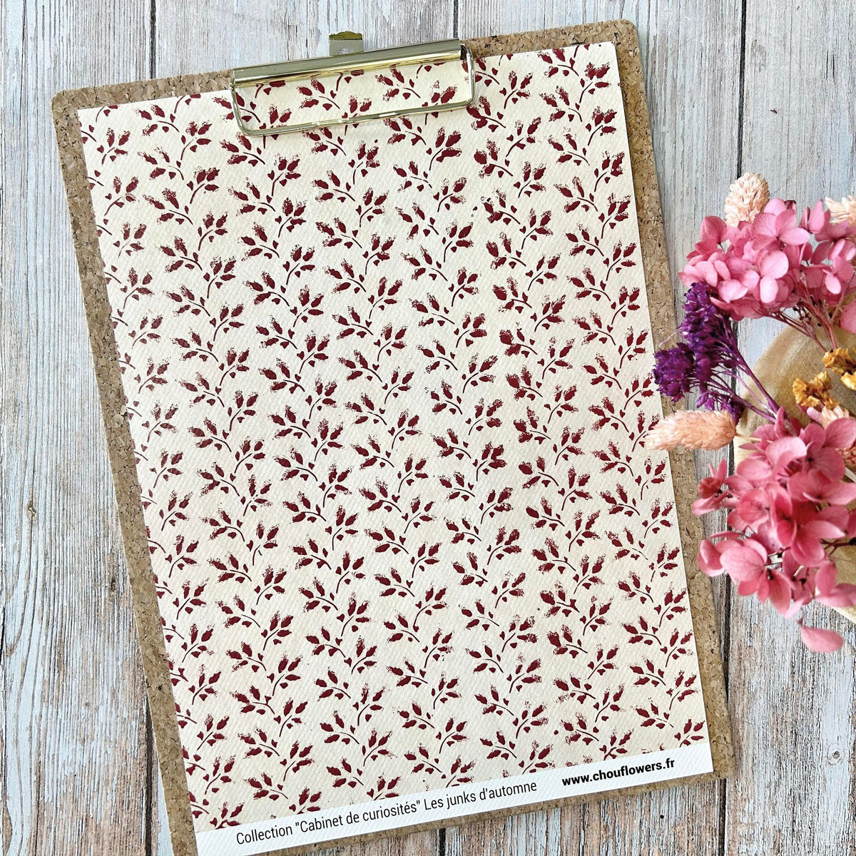 SET OF CARDS-LES JUNKS D'AUTOMNE CABINET DE CURIOSITES - CAB134 - CHOU & FLOWERS