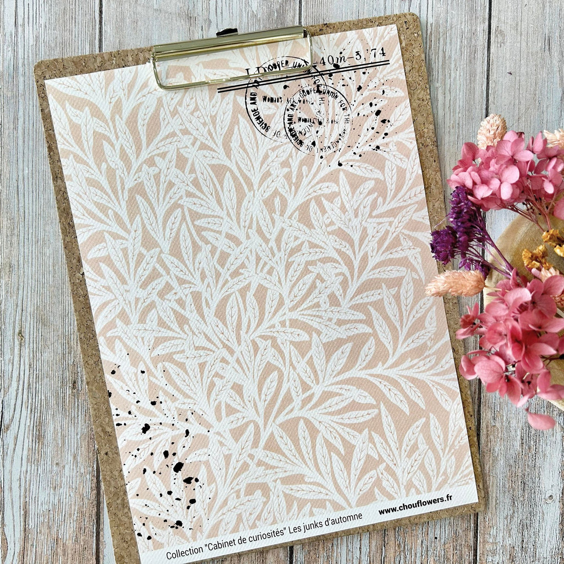 SET OF CARDS-LES JUNKS D'AUTOMNE CABINET DE CURIOSITES - CAB134 - CHOU &amp; FLOWERS