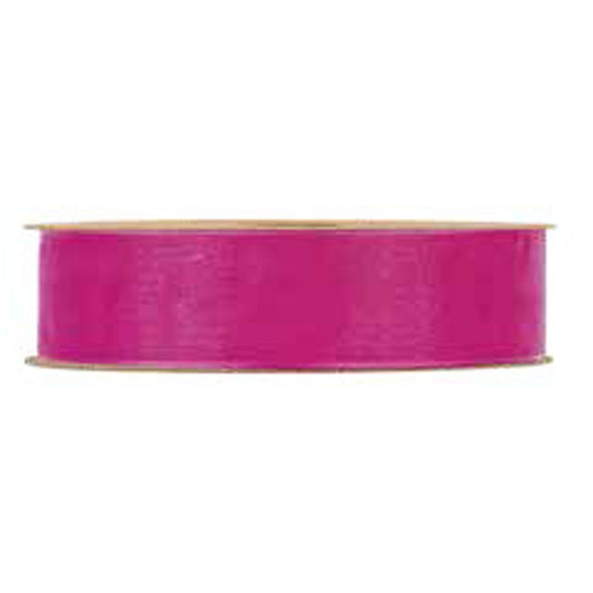 NP5392M12 - NASTRO ORGANZA MATT FUCSIA 25 MM - LUXIA