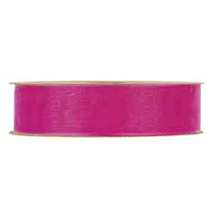 NP5392M12 - NASTRO ORGANZA MATT FUCSIA 25 MM - LUXIA