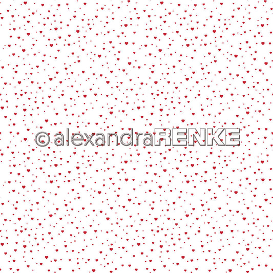 A. RENKE - Carta 'Flurry of hearts premium red' 10.2162