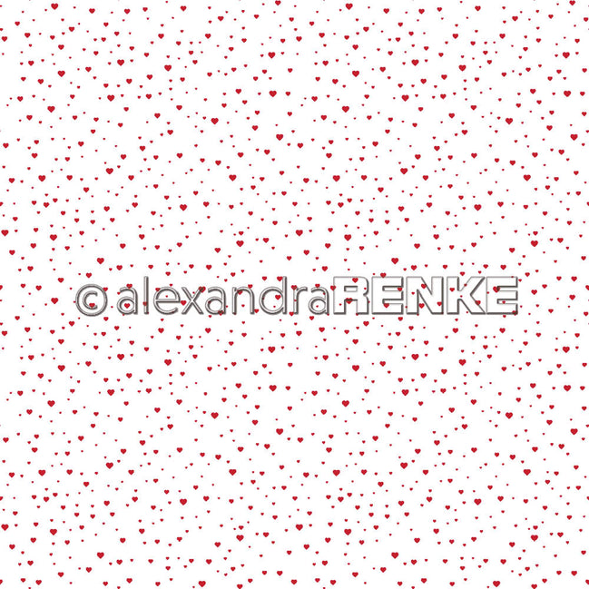 A. RENKE - Carta 'Flurry of hearts premium red' 10.2162