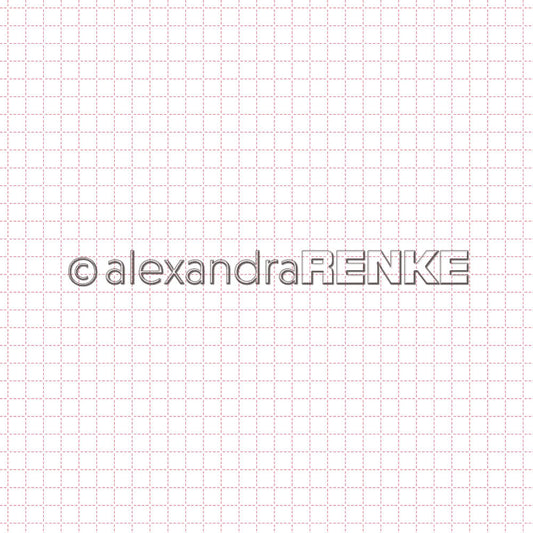 A. RENKE - Carta 'Dotted check pattern red' 10.2176