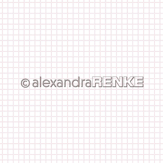 A. RENKE - Carta 'Dotted check pattern red' 10.2176