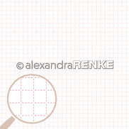 A. RENKE - Carta 'Dotted check pattern red' 10.2176