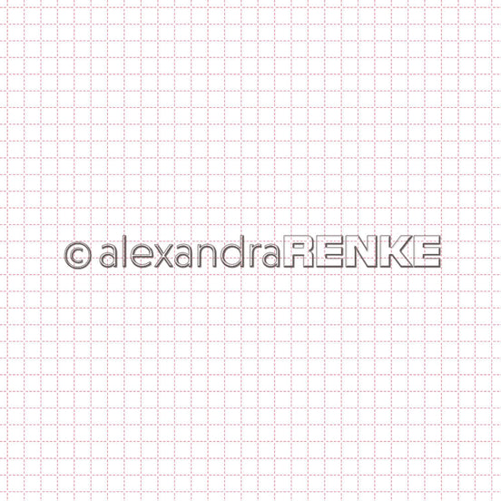 A. RENKE - Carta 'Dotted check pattern red' 10.2176