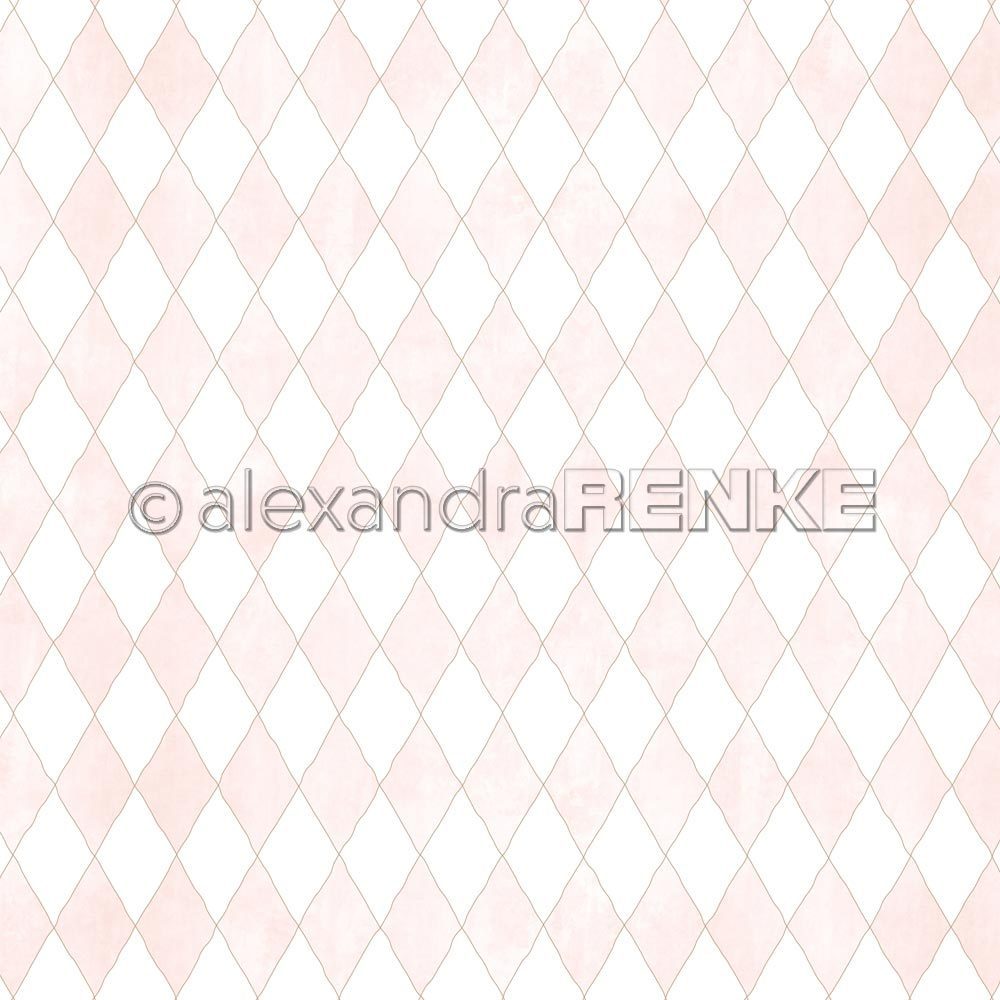 A. RENKE - 'Big Diamonds Pink' paper 10.2293