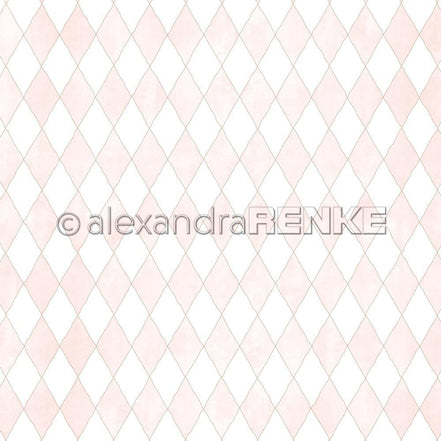 A. RENKE - 'Big Diamonds Pink' paper 10.2293