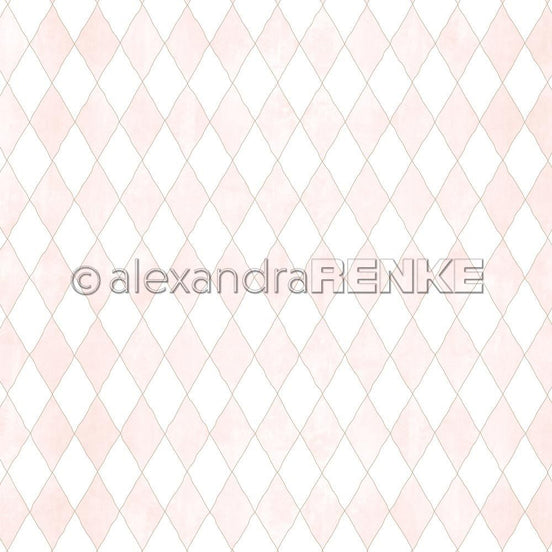 A. RENKE - Carta  'Big Diamonds Pink' 10.2293