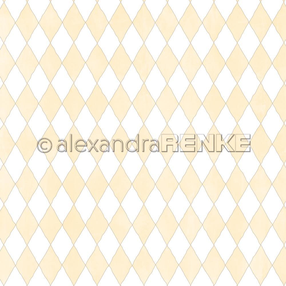 A. RENKE - Carta  'Big Diamonds Yellow' 10.2294