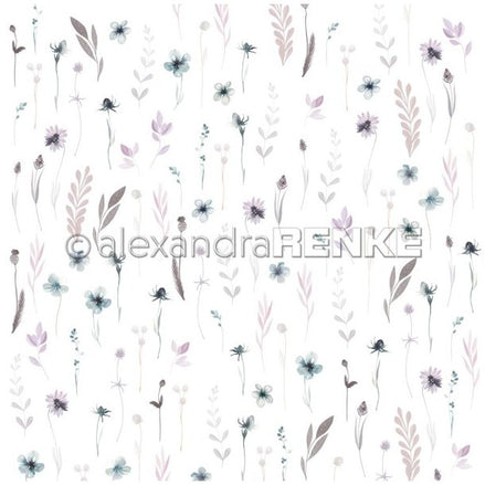 KIT Design paper 'BLUE FLOWERS' - A.RENKE