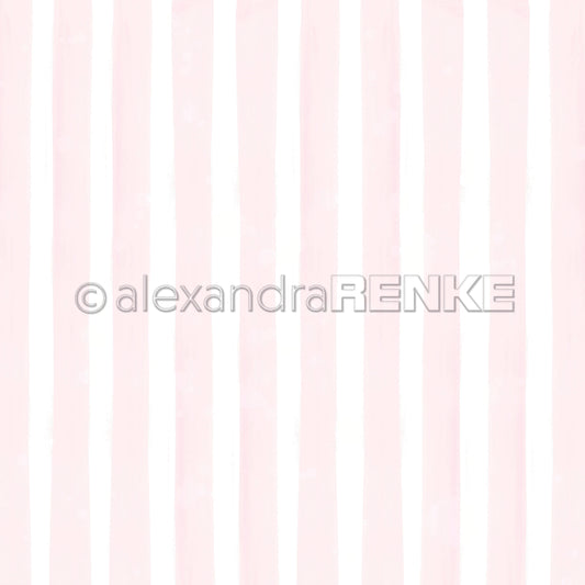 A.RENKE - Carta 'Wide stripes sakura pink" 10.2653