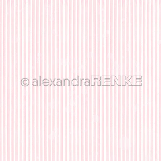 A.RENKE - Carta 'Narrow stripes sakura pink' 10.2654