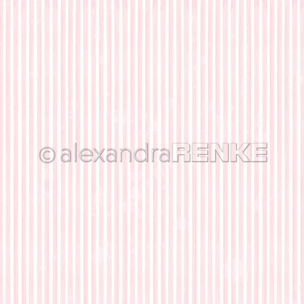 A.RENKE - Carta 'Narrow stripes sakura pink' 10.2654