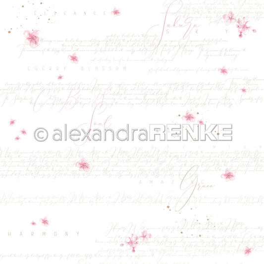 A. RENKE - Carta 'Cherry blossoms typo' 10.2660