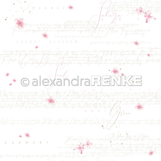 A. RENKE - Carta 'Cherry blossoms typo' 10.2660