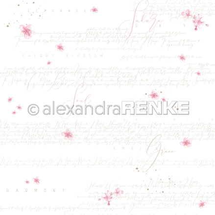 A. RENKE - Carta 'Cherry blossoms typo' 10.2660
